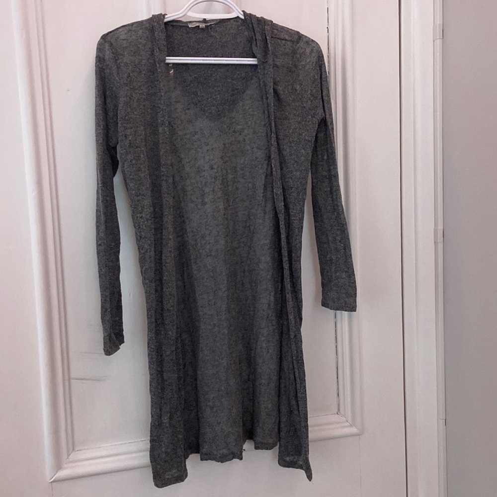 gray lightweight sweater